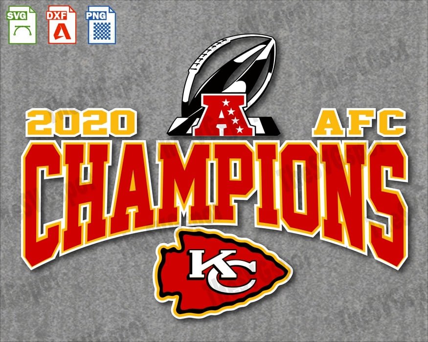 Kansas City Chiefs Afc Champions Svg For Cricut Or Silhouette