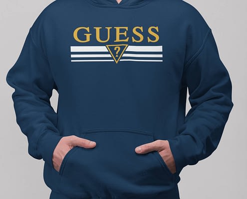 guess lounge logo crew sweatshirt