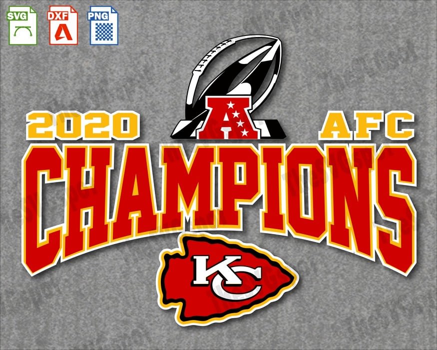 Kansas City Chiefs 2020 AFC Champions SVG for Cricut or Silhouette